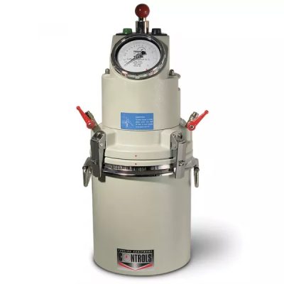 Medidor Del Aire Ocluido, Tipo Manómetro, 8 Litros De Capacidad, Incluye Bomba Manual, Completo Con Cilindro De Calibración.