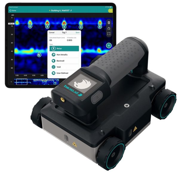 Radar De Penetración Con Sensor Para Suelo Proceq Gp8000 Y Kit