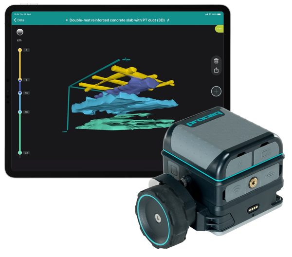 Radar De Penetración Con Sensor Para Suelo Proceq Gp8800 Y Kit