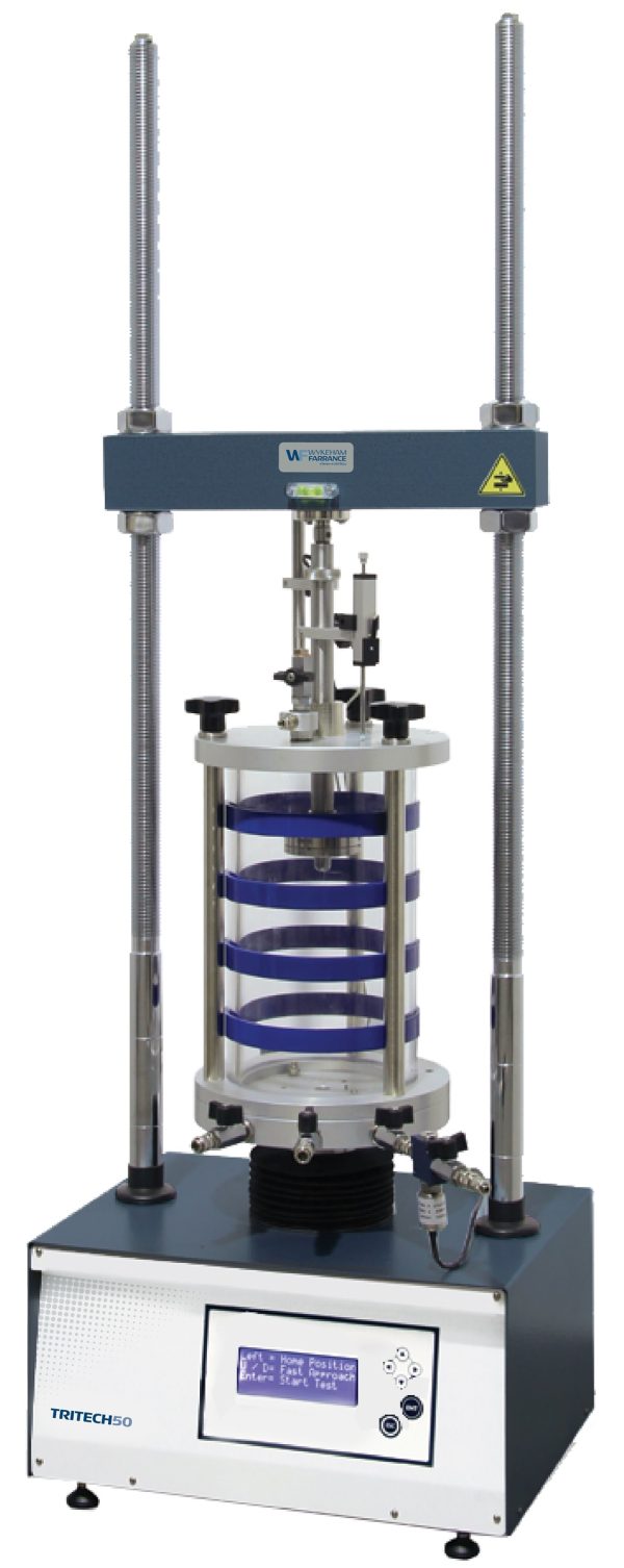 Bastidor De Carga Triaxial Tritech50 De 50 Kn De Capacidad, 230-110 V/50-60 Hz/1 Fase.