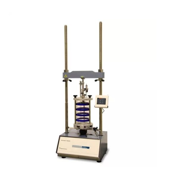 Bastidor De Carga Triaxial Tritech100,Hasta 100 Kn De Capacidad, Con Adquisición De Datos Integrada De 4 Canales , 110-240 V, 50-60 Hz, Monofásico